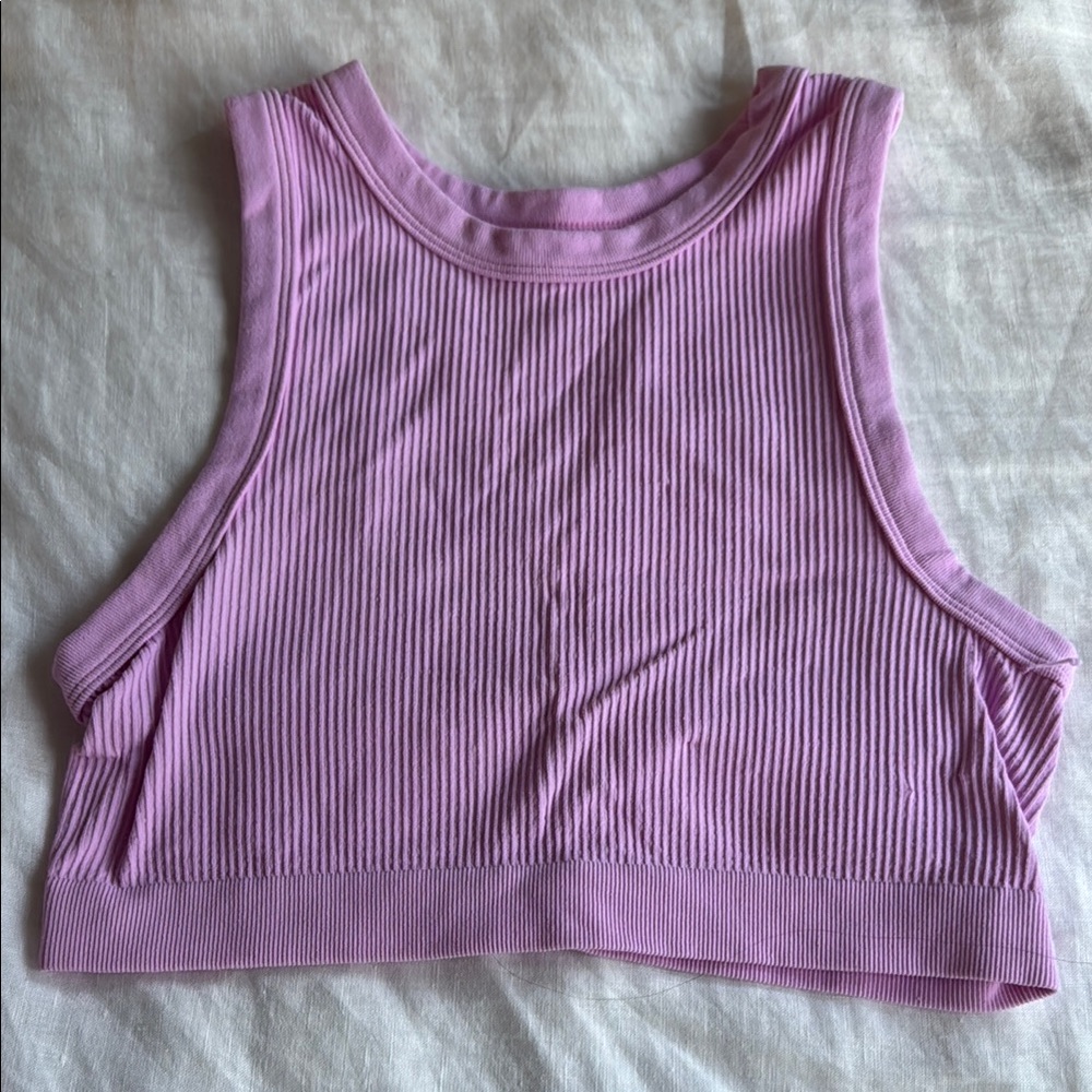 PacSun Lavender Ribbed Crop Top